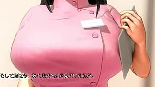 Busty nurse spreads tits for horny patient in hospital