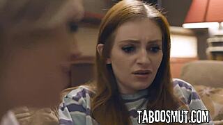 Trading stepdaughters with the other stepfamily feels so taboo—Dee Williams and Maya Kendrick ride cowgirl deepthroat in group 4some.