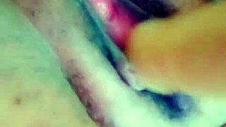 Pussy Squirts Wild in Furious Self-Fuck Frenzy!