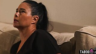 Scared Stepdaughter And Stepson Get Petite Stepmom Comfort Sex