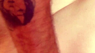 samira's shaved pussy stretched wide by monster cock in pov cowgirl doggystyle cumshot