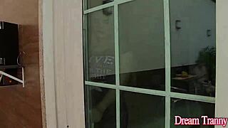 hey check blonde tranny carol penelope getting her ass eaten then bareback gangbanged