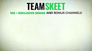 Naughty BLONDE TEEN 18+ bends for STEPDAD's JUICY PUSSY help