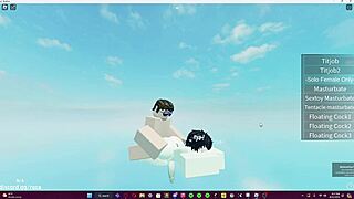 Deleg pounds tight femboy ass then cums on cheeks in Roblox
