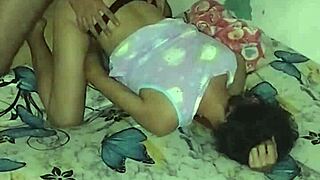 skinny colombian neighbor with tiny waist loves belly play tease