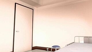 Busty nurse spreads tits for horny patient in hospital