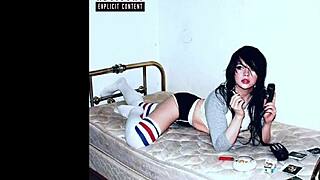 ayehsa erotica slips into a wig for her holiday tease