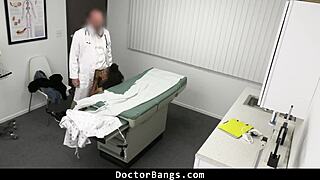 Shy teen patient bends over for doctor's big cock doggystyle exam turning intimate with orgasms at hospital