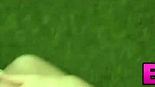 Young dykes devour teen pussies together on grass