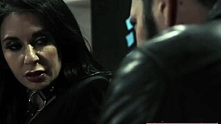 damn goth katrina jade rides huge cock cowgirl at work 😈 licks it sloppy