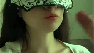 russian neighbor in black stockings sits on tongue dirty talking sloppy dildo blowjob wet pussy drips close-up