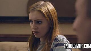 Trading stepdaughters with the other stepfamily feels so taboo—Dee Williams and Maya Kendrick ride cowgirl deepthroat in group 4some.