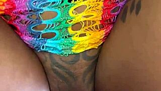 that hawt ebony big booty bitch slurps sloppy then rides rough bareback creampie doggystyle