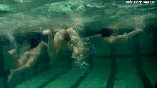 ivetta katka barbara dive into hot underwater pussy play