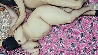 Hairy indian bbw stepmom's armpits and chubby pussy pounded by stepson desi cock!