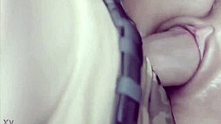 Monster Big Cock Thrusts Deep Fills Her Belly Stomach with Thick Creampie Seed Load