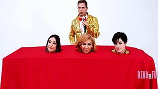 Teens start innocent game but end up in wild freeuse pussy pounding frenzy