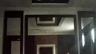 video calling cuckold from motel while riding bull