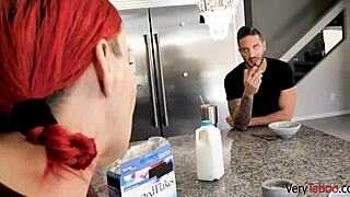 stepdaughter's perky tits and sweet pussy get pounded hard 😍💦