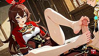 genshin impact hentai ignites my deepest amber x aether fantasies in anime glory