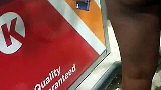 Wife flashes everything during risky public outdoor exposure show