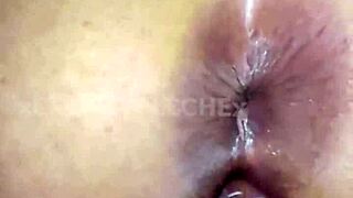 my boss teaches me assfucking her own tight hole then i fill her wet pussy full of cum