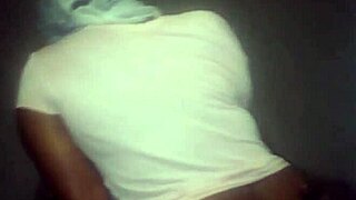 goddamn ebony stepsis with big tits spreads shaved pussy for bbc pounding and squirt!!