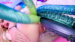 ksu colt and purple bitch unleash anal fisting, gaping, and strapon whores in lingerie cosplay