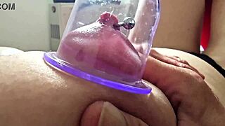 PUMPING SUCK HARD Pierced Nipples Milf POV Bedroom Couple Closeup