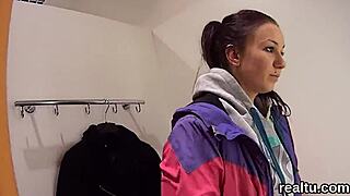 Exceptional czech teen TEMPTED in SHOP STRIPTEASE then POUNDED ANAL in POV hardcore