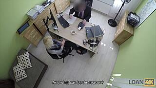 Loan4k Blonde Miss Nails Pleasurable Office Casting Blowjob Lick Pov Interview