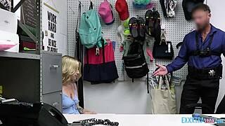 Security guard fucks petite teen thief chanel camryn hardcore pov blowjob