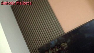 damn chilean couple fucks rough doggy creampie for voyeur quickie kiss!