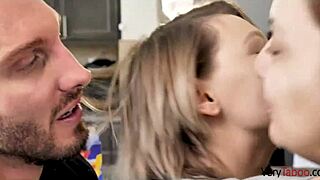 stepdaughter's perky tits and sweet pussy get pounded hard 😍💦