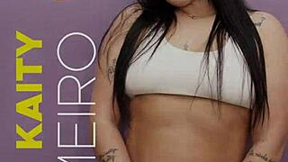 kaity's first anal adventure backstage with huge cock rapid thrusts