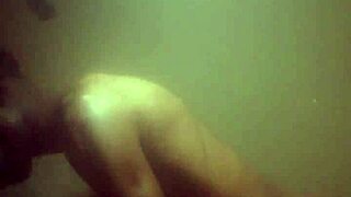 Busty African ebony spreads shaved pussy and squirts wildly