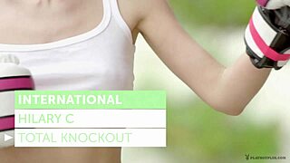 hilary c strips and jerks in ripped clothes frenzy