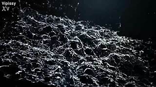 blonde battles brunette in wet bathroom piss fuck frenzy