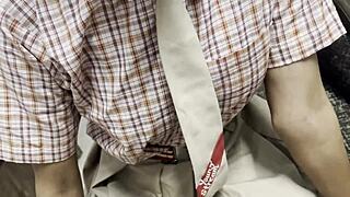 Hot Indian girlfriend's steamy encounter with boyfriend at college residence