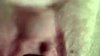 hey watch me flash huge clit pussy at window then stretch it wide with fat dildo!