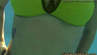 Busty Brunette Teen Fingers Wet Pussy in Intimate POV Lesbian Masturbation