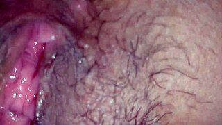 big mature beauty with perfect smooth slit gets filled deep