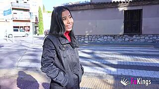 lore the sweet asian bends over takes rough banging deep in casting