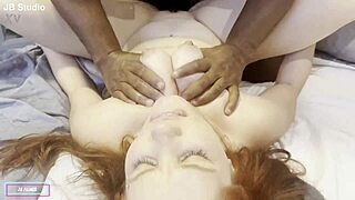 natasha fiori rides black cock with finger deep in shaved ass