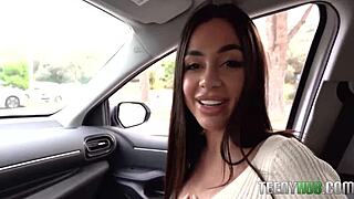 Italian Hottie Coffee Date Turns Petite Ass Pounding!