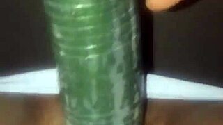 Ebony KissesXXX Savagely Fucks Cucumber in Outdoor Public Squirting Frenzy