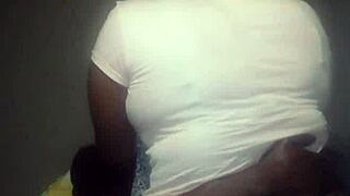 goddamn ebony stepsis with big tits spreads shaved pussy for bbc pounding and squirt!!