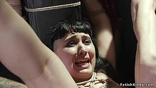 PAWG Babe Gets DP Banged Hard in Bondage Orgy?!