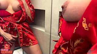 Big Clit Brunette Cheats on Fiancé with Two Guys in Wild Cowgirl Ride!