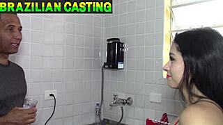 Brazilian pornstar pays broken washer big pussy lips natural tits anal ride